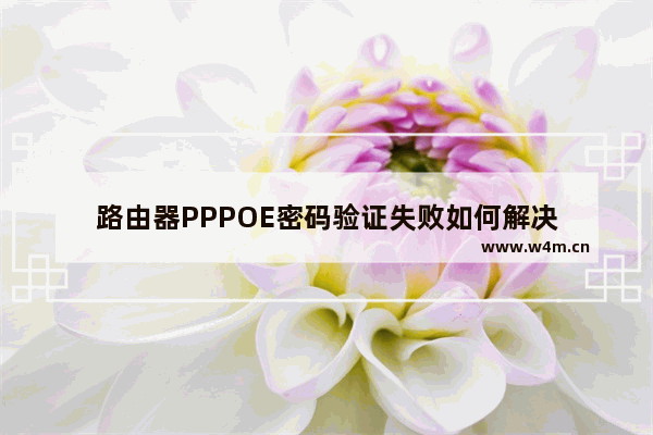 路由器PPPOE密码验证失败如何解决