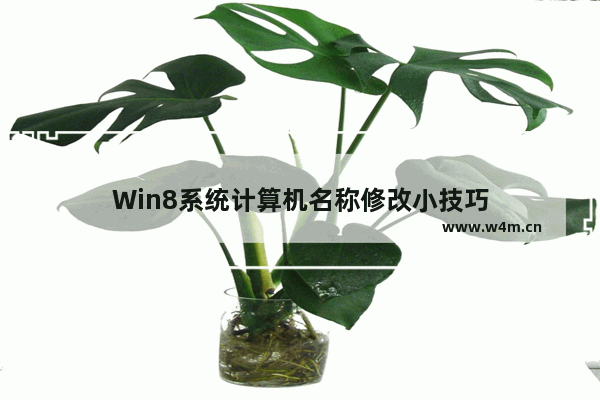 Win8系统计算机名称修改小技巧