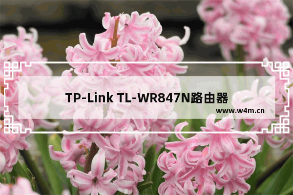 TP-Link TL-WR847N路由器忘记了密码怎么办？如何修改？