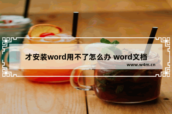 才安装word用不了怎么办 word文档安装不了怎么办