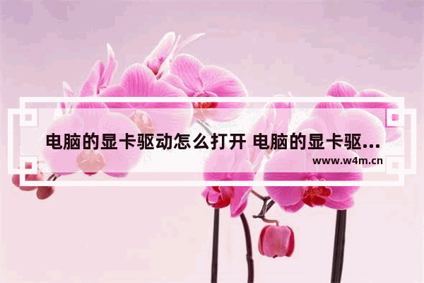 电脑的显卡驱动怎么打开 电脑的显卡驱动怎么打开安装