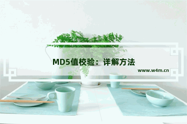 MD5值校验：详解方法