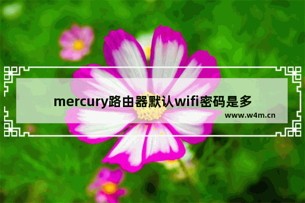 mercury路由器默认wifi密码是多少？