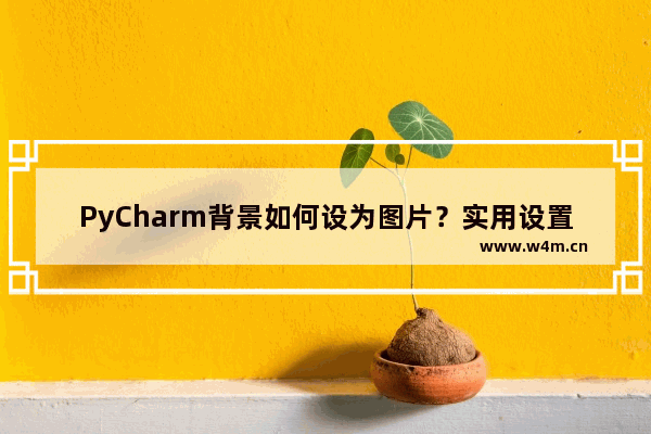 PyCharm背景如何设为图片？实用设置教程你值得拥有