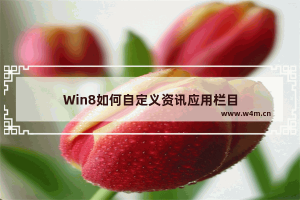 Win8如何自定义资讯应用栏目