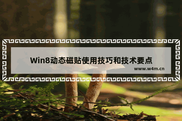 Win8动态磁贴使用技巧和技术要点