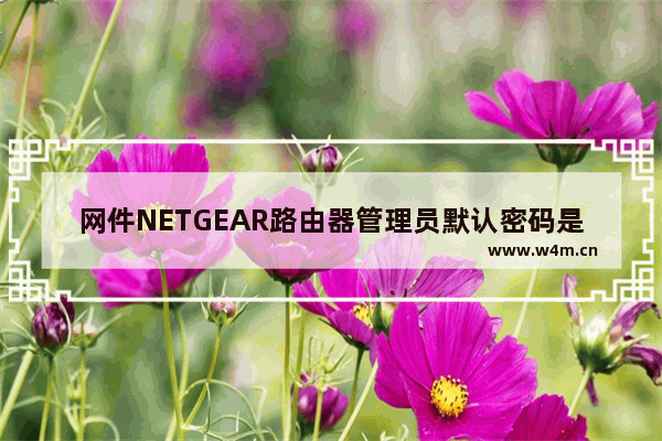 网件NETGEAR路由器管理员默认密码是多少?