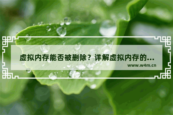 虚拟内存能否被删除？详解虚拟内存的删除方法