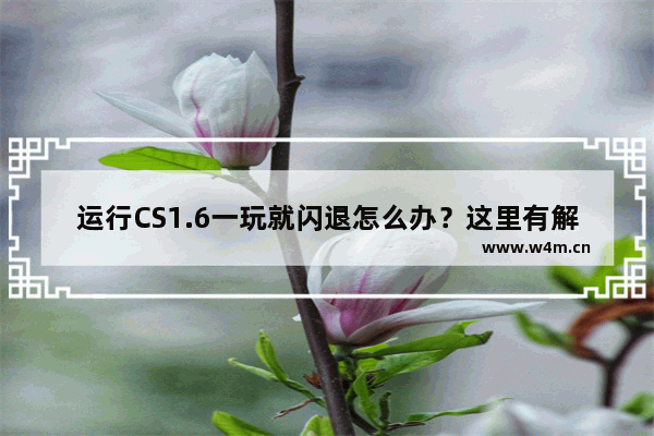 运行CS1.6一玩就闪退怎么办？这里有解决方法！