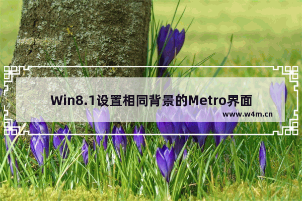 Win8.1设置相同背景的Metro界面和桌面的方法