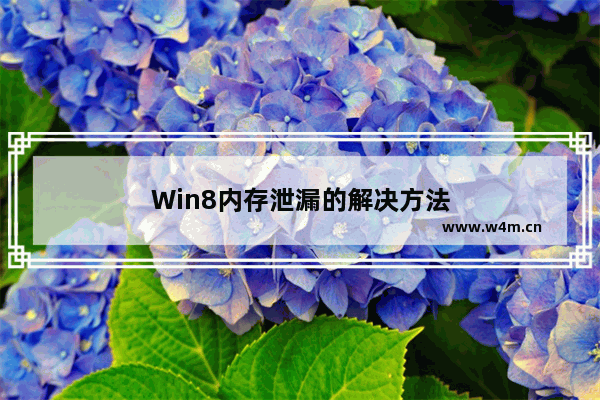 Win8内存泄漏的解决方法