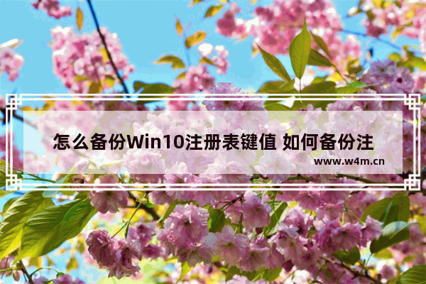 怎么备份Win10注册表键值 如何备份注册表并恢复