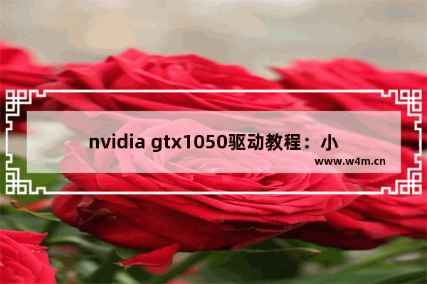 nvidia gtx1050驱动教程：小编指导你如何安装