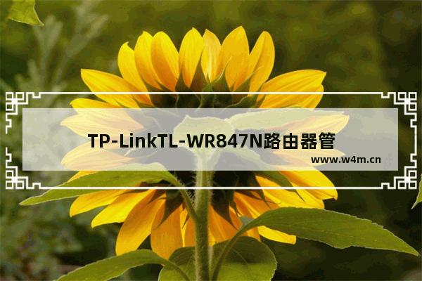 TP-LinkTL-WR847N路由器管理员密码是多少?