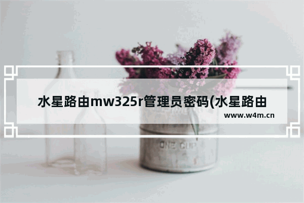 水星路由mw325r管理员密码(水星路由器mw326r管理员密码)