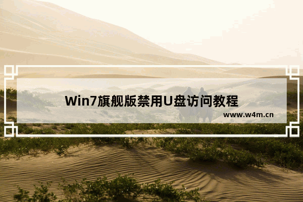 Win7旗舰版禁用U盘访问教程