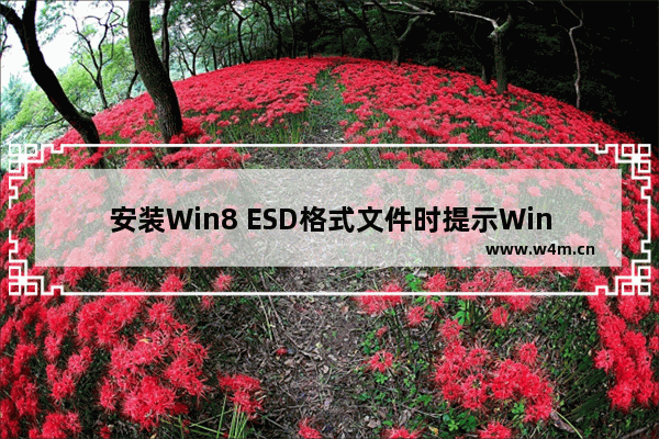 安装Win8 ESD格式文件时提示Windows源无效的解决方法