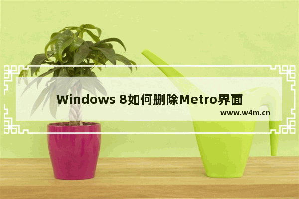 Windows 8如何删除Metro界面？