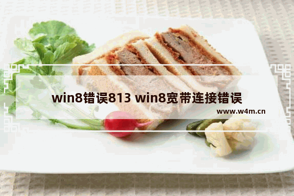 win8错误813 win8宽带连接错误813的解决方法