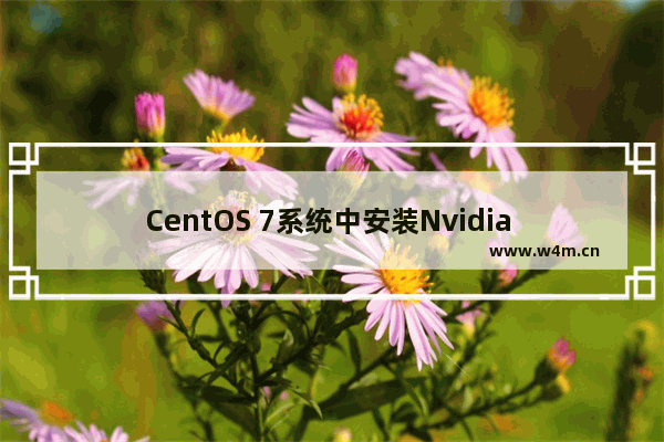 CentOS 7系统中安装Nvidia GTX1080显卡驱动的步骤