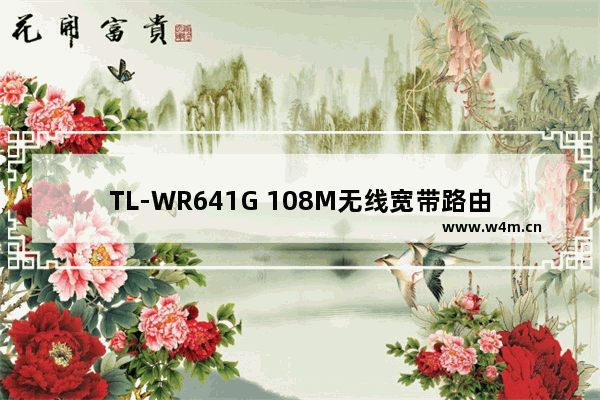 TL-WR641G 108M无线宽带路由器