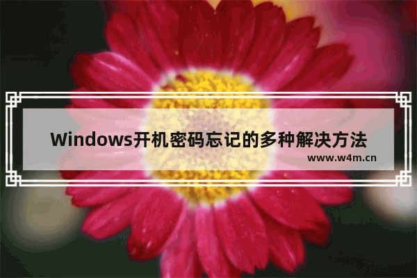 Windows开机密码忘记的多种解决方法