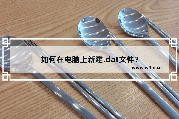 如何在电脑上新建.dat文件？