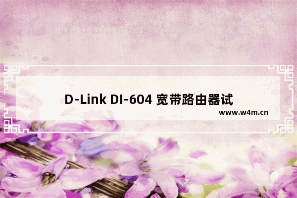 D-Link DI-604 宽带路由器试用笔记