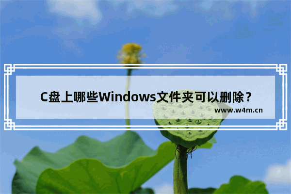 C盘上哪些Windows文件夹可以删除？删除方法！