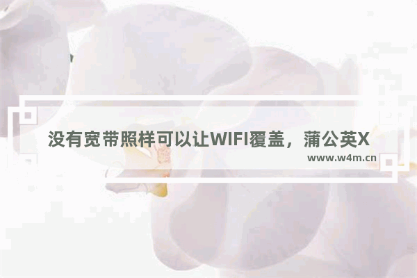 没有宽带照样可以让WIFI覆盖，蒲公英X4C开箱体验