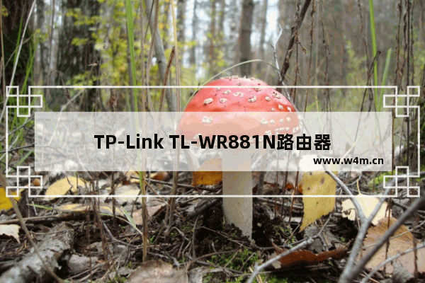 TP-Link TL-WR881N路由器限制宽带网速的方法