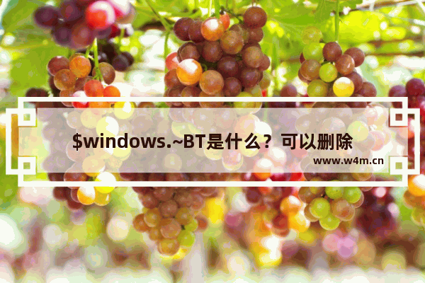 $windows.~BT是什么？可以删除吗？