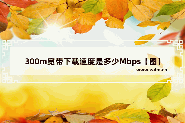 300m宽带下载速度是多少Mbps【图】