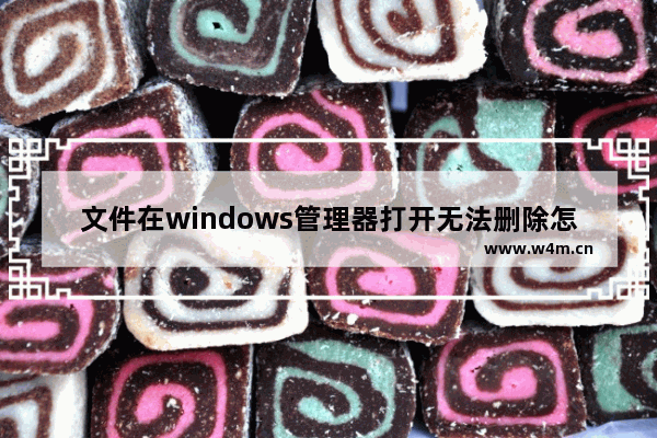 文件在windows管理器打开无法删除怎么办 文件删不掉提示在windows资源管理器打开的解决教程