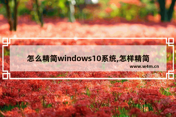 怎么精简windows10系统,怎样精简win10系统