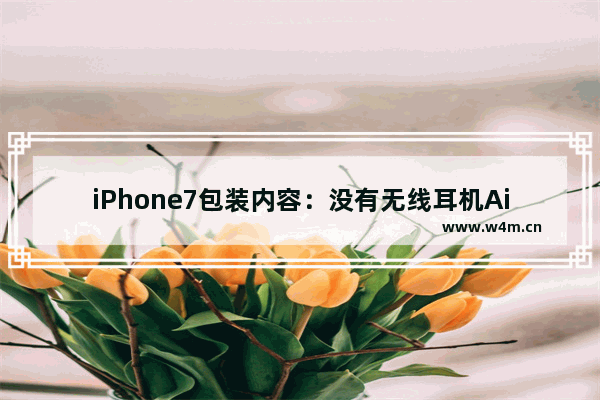 iPhone7包装内容：没有无线耳机AirPods