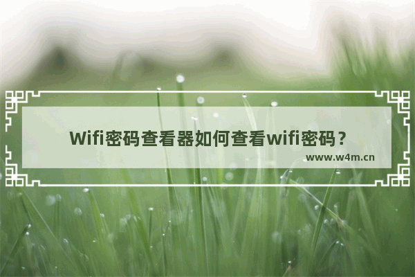 Wifi密码查看器如何查看wifi密码？手机查看wifi密码的方法