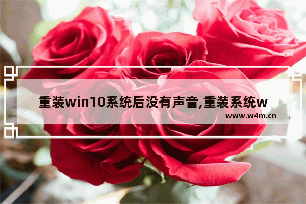 重装win10系统后没有声音,重装系统win10后没有声音