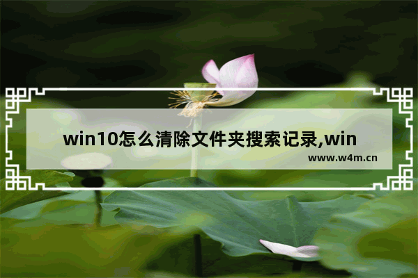 win10怎么清除文件夹搜索记录,win10隐藏文件怎么不被搜索