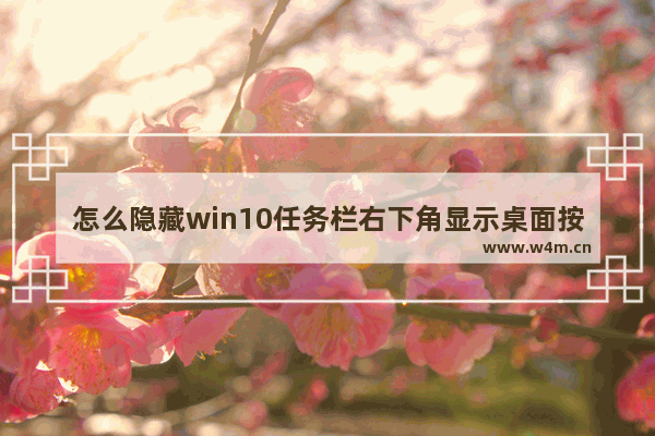 怎么隐藏win10任务栏右下角显示桌面按钮,在windows任务栏被隐藏时可以按什么键打开开始菜单