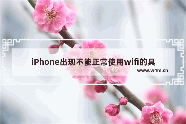 iPhone出现不能正常使用wifi的具体处理使用