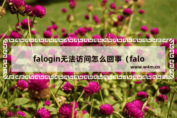 falogin无法访问怎么回事（falogincn手机登录管理界面）