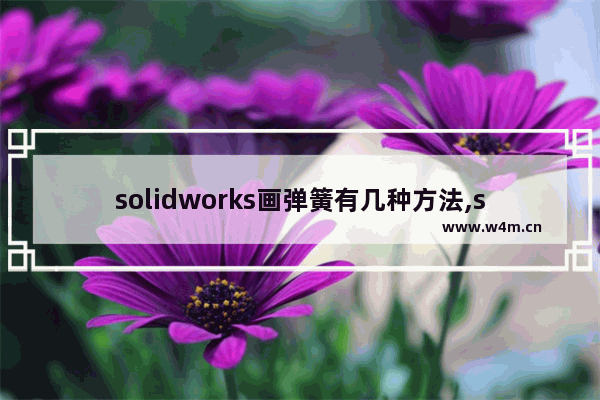 solidworks画弹簧有几种方法,solidworks怎么画弹簧