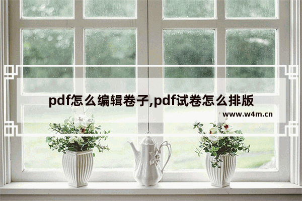 pdf怎么编辑卷子,pdf试卷怎么排版