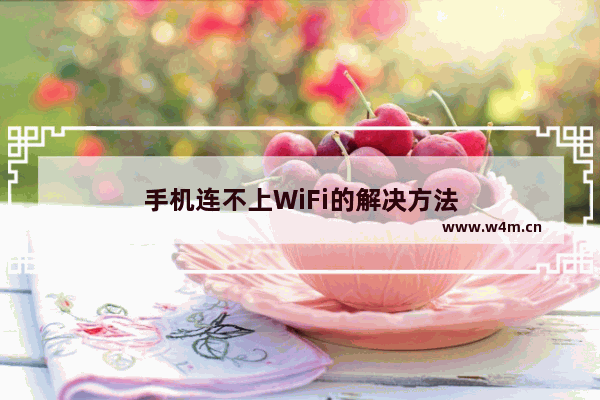 手机连不上WiFi的解决方法