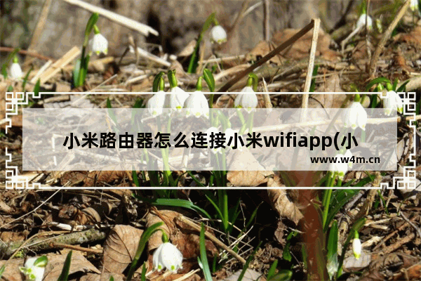 小米路由器怎么连接小米wifiapp(小米手机如何连接小米路由器的WiFi)