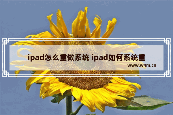 ipad怎么重做系统 ipad如何系统重装系统