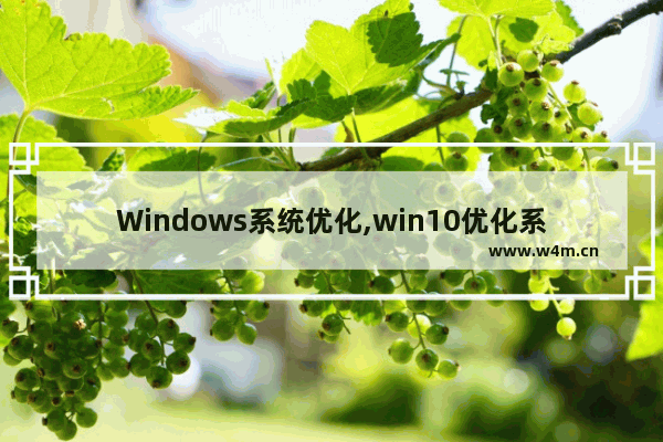 Windows系统优化,win10优化系统设置