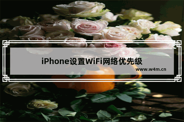 iPhone设置WiFi网络优先级