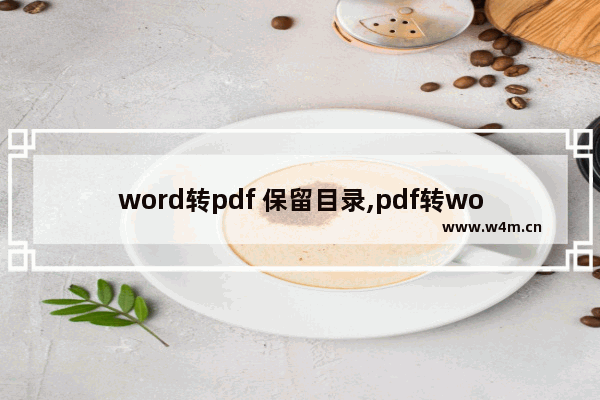 word转pdf 保留目录,pdf转word怎么删除页面